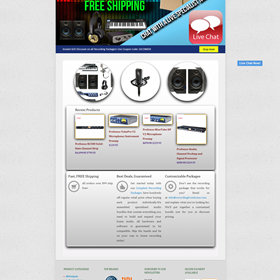 Ecommerce website development: E commerce website for recording and music instruments